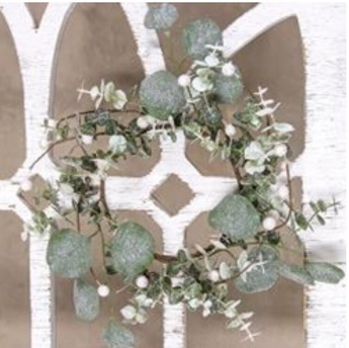 Eucalyptus glitter wreath - eucalyptus,