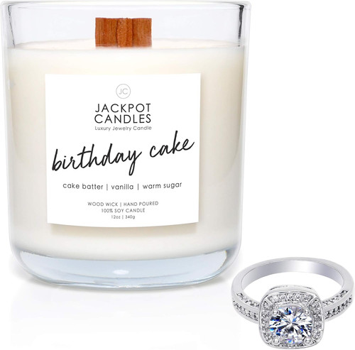 Birthday cake candle with - birthday, ring